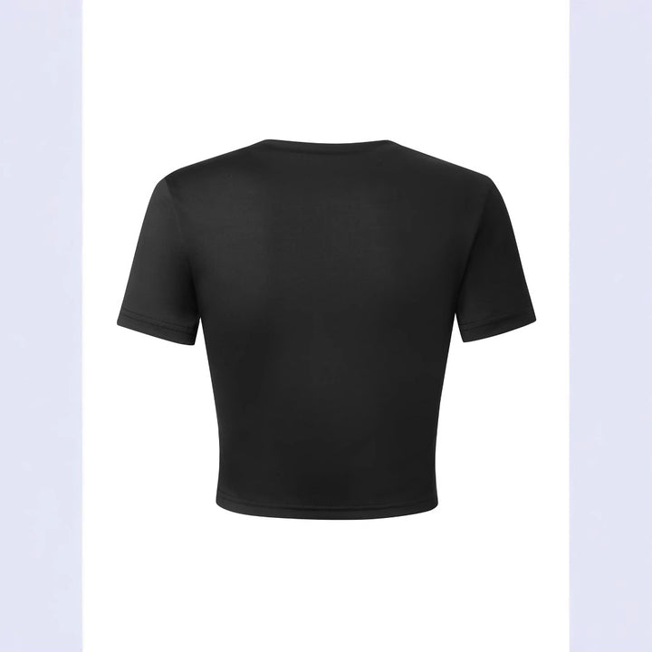 Damen Crop-T-Shirt mit motivierendem Schriftzug Drune