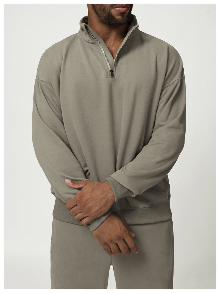 Herren Sweatshirt mit kurzem Reißverschluss Drune