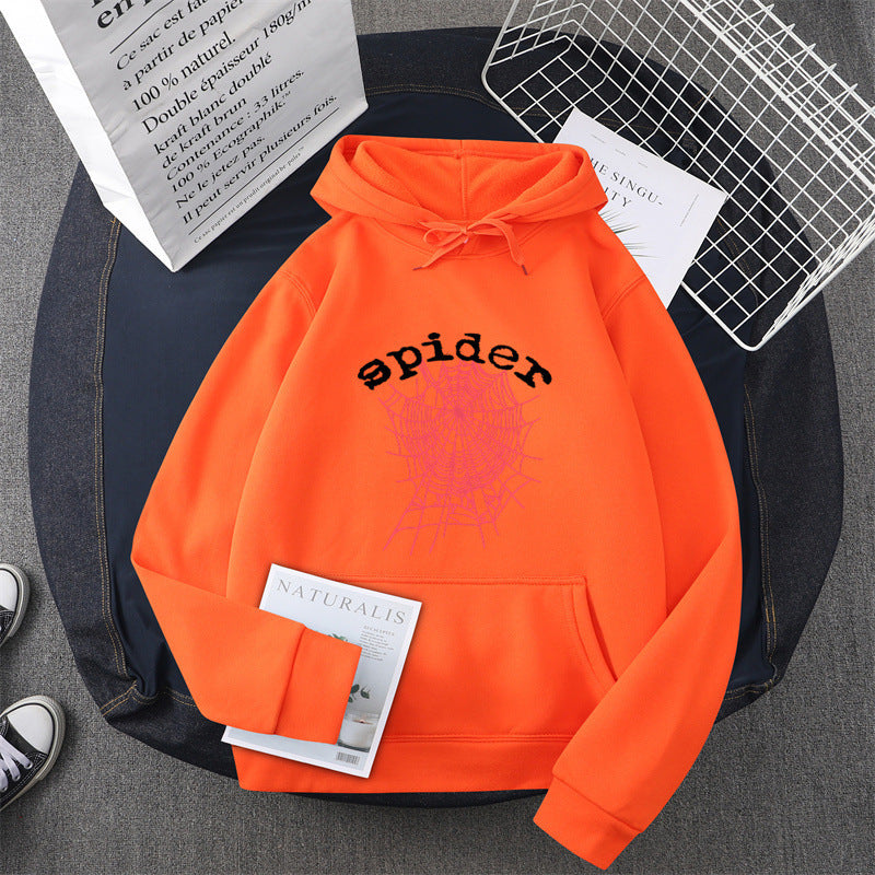 Damen Kapuzensweater mit kreativem Spinnenmotiv Drune