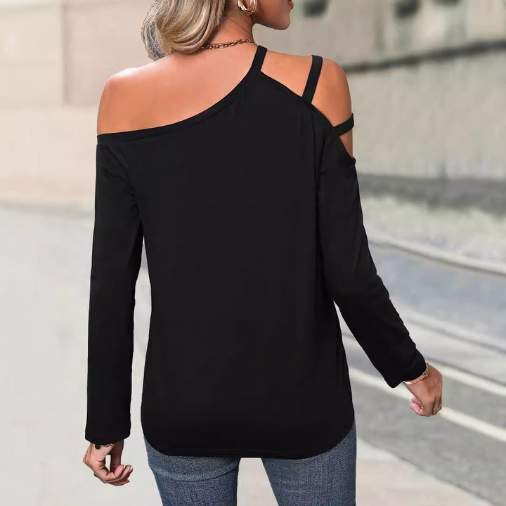 Damen Oberteil mit asymmetrischem Cut-Out und modischen Trägerdetails Drune