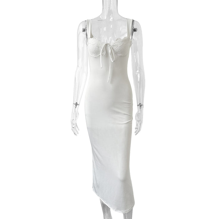 Damen Elegantes und figurschmeichelndes Maxikleid Drune