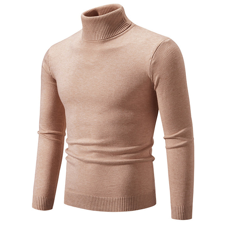 Herren nan Slim-Fit Rollkragenpullover aus Feinstrick mit geripptem Stehkragen und elastischem Bund Drune