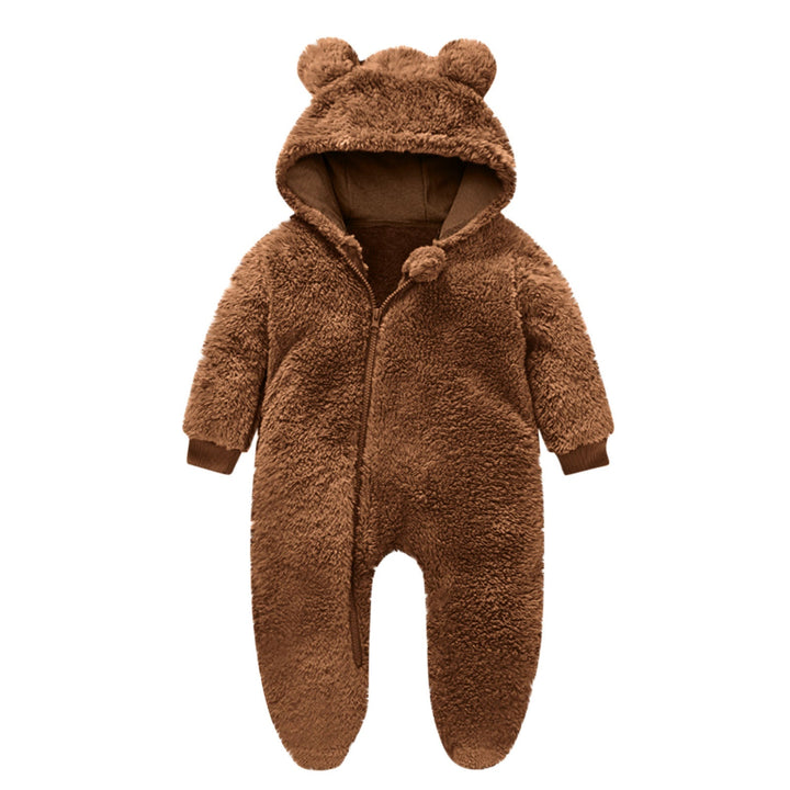 Kleinkind Fleece Overall mit Bärenohren Drune