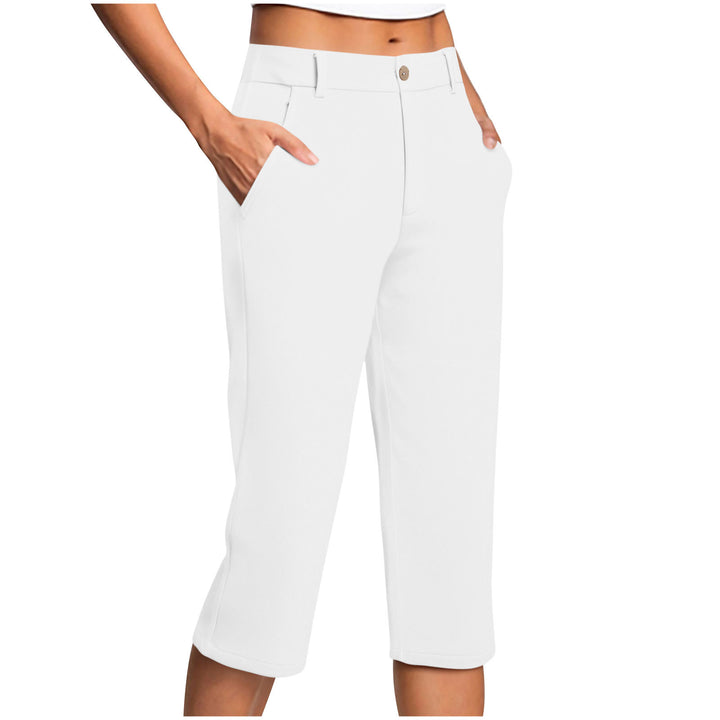 Damen Capri-Hose mit bequemer Passform und praktischen Taschen Drune
