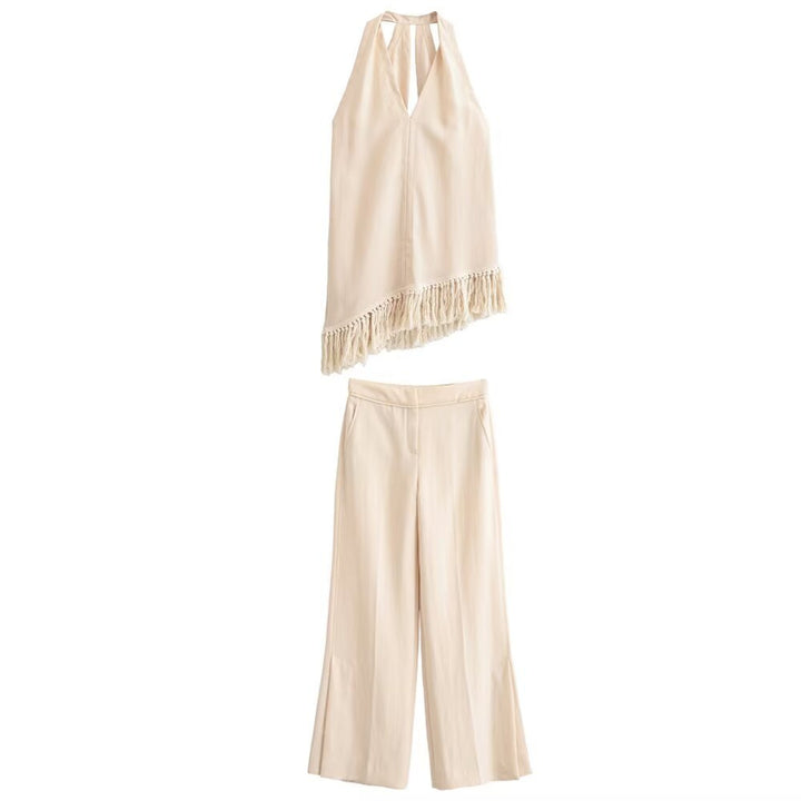 Damen Weite Palazzo-Hose mit elegantem Schnitt Drune