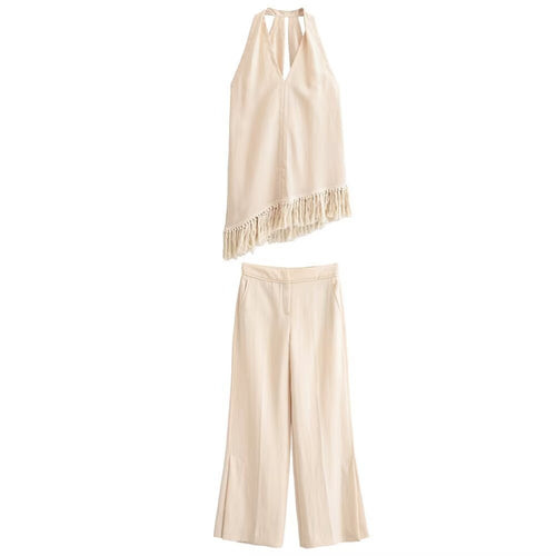 Damen Weite Palazzo-Hose mit elegantem Schnitt Drune