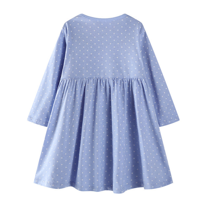 Mädchen Baumwollkleid mit niedlichem Hasenmotiv Drune