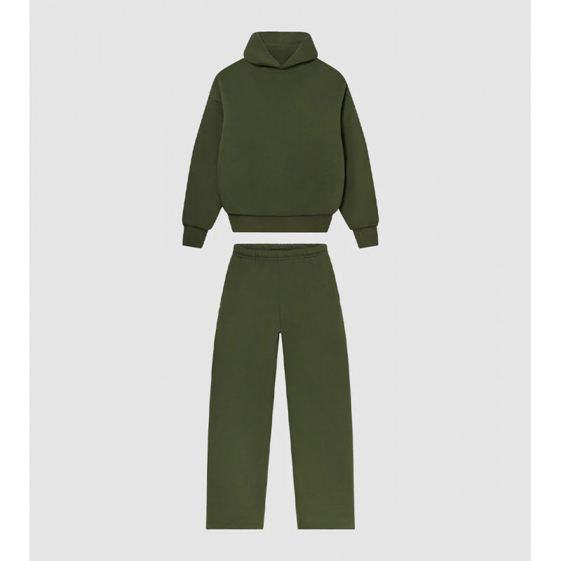 Damen Cozy Sweatshirt- und Hose-Set mit hohem Kragen und lässigem Schnitt Drune
