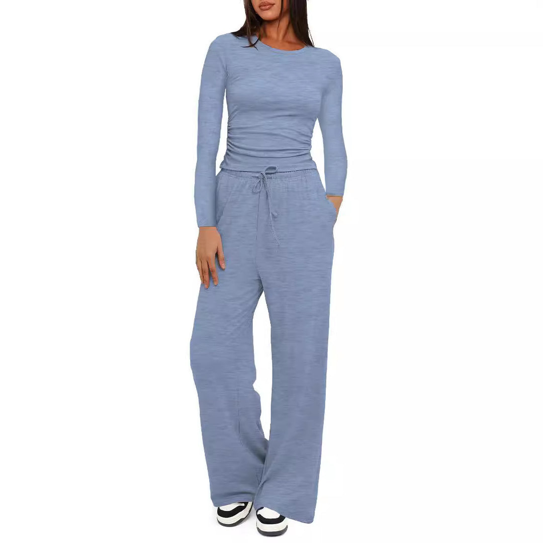 Damen entspanntes Lounge-Set mit langem Arm Drune