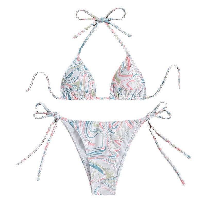 Damen Triangel-Bikini mit verspieltem Bindeband Drune
