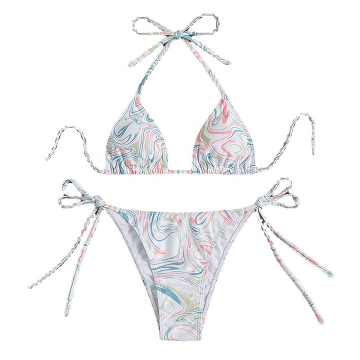 Damen Triangel-Bikini mit verspieltem Bindeband Drune