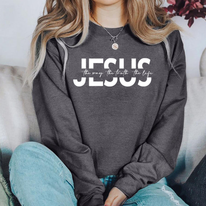 Damen lässiger Sweatshirt mit inspirierendem Spruch und hohem Tragekomfort Drune
