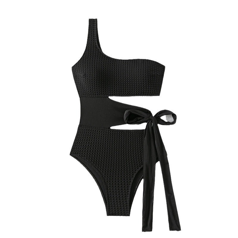 Damen Asymmetrischer Bikini mit eleganter Wickeloptik Drune