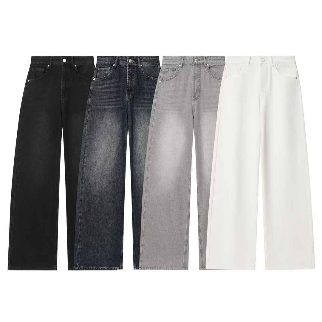 Damen weite Hochbundhose aus nachhaltigem Material mit eleganter Textur Drune