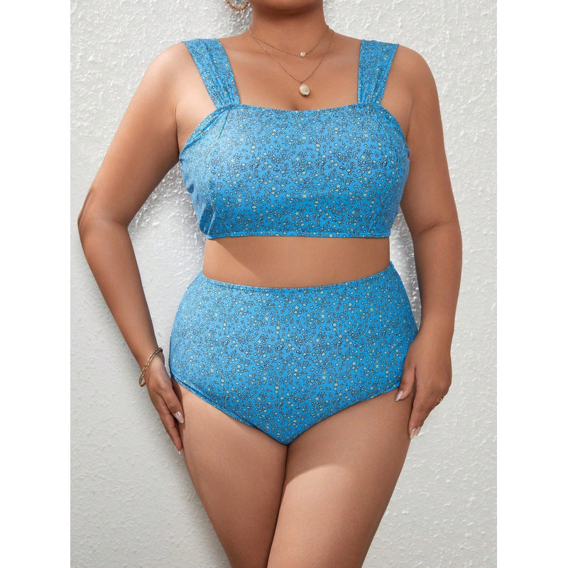 Damen Crop-Top Bikini mit hohem Bund Drune