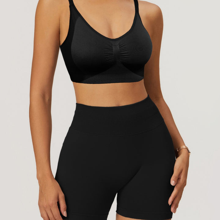 Damen Sportliche Kompressionsshorts mit hohem Bund und formendem Schnitt Drune