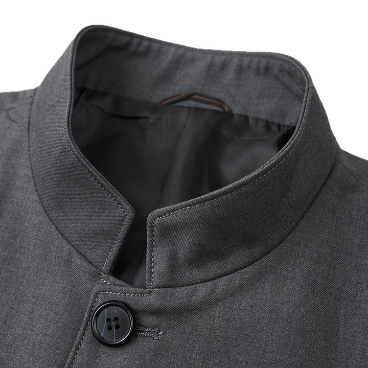 Herren modische Übergangsjacke mit hohem Kragen und elastischen Bündchen Drune
