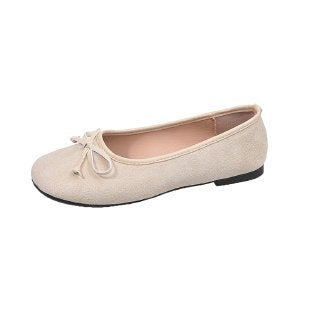 Damen Ballerinas mit feiner Schleifenapplikation Drune