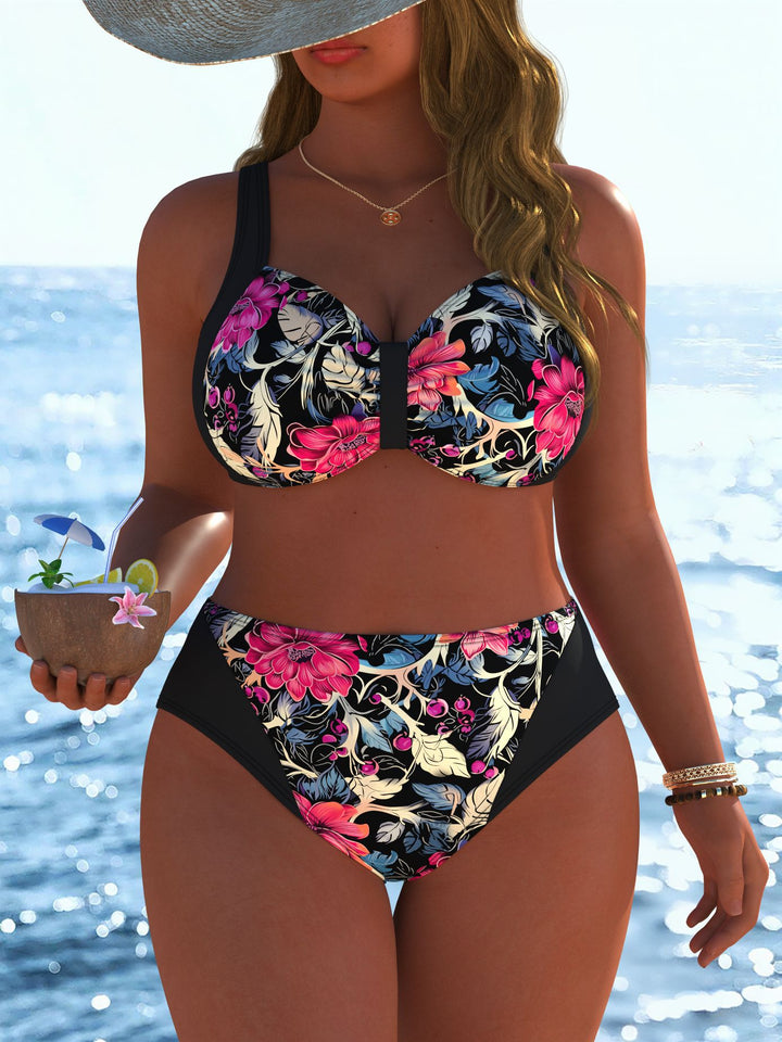 Damen Bikinis mit festem Halt und modischen Mustern Drune