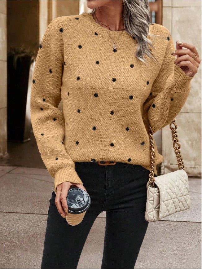 Damen Pullover mit verspieltem Muster und komfortablem Schnitt Drune