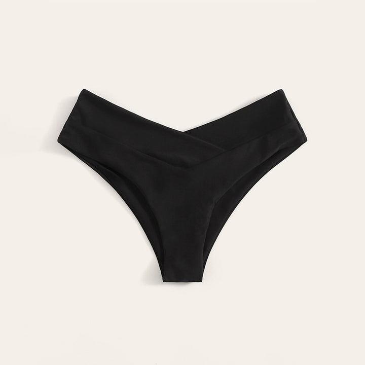 Damen Hochtaillierter Bikiniunterteil Drune