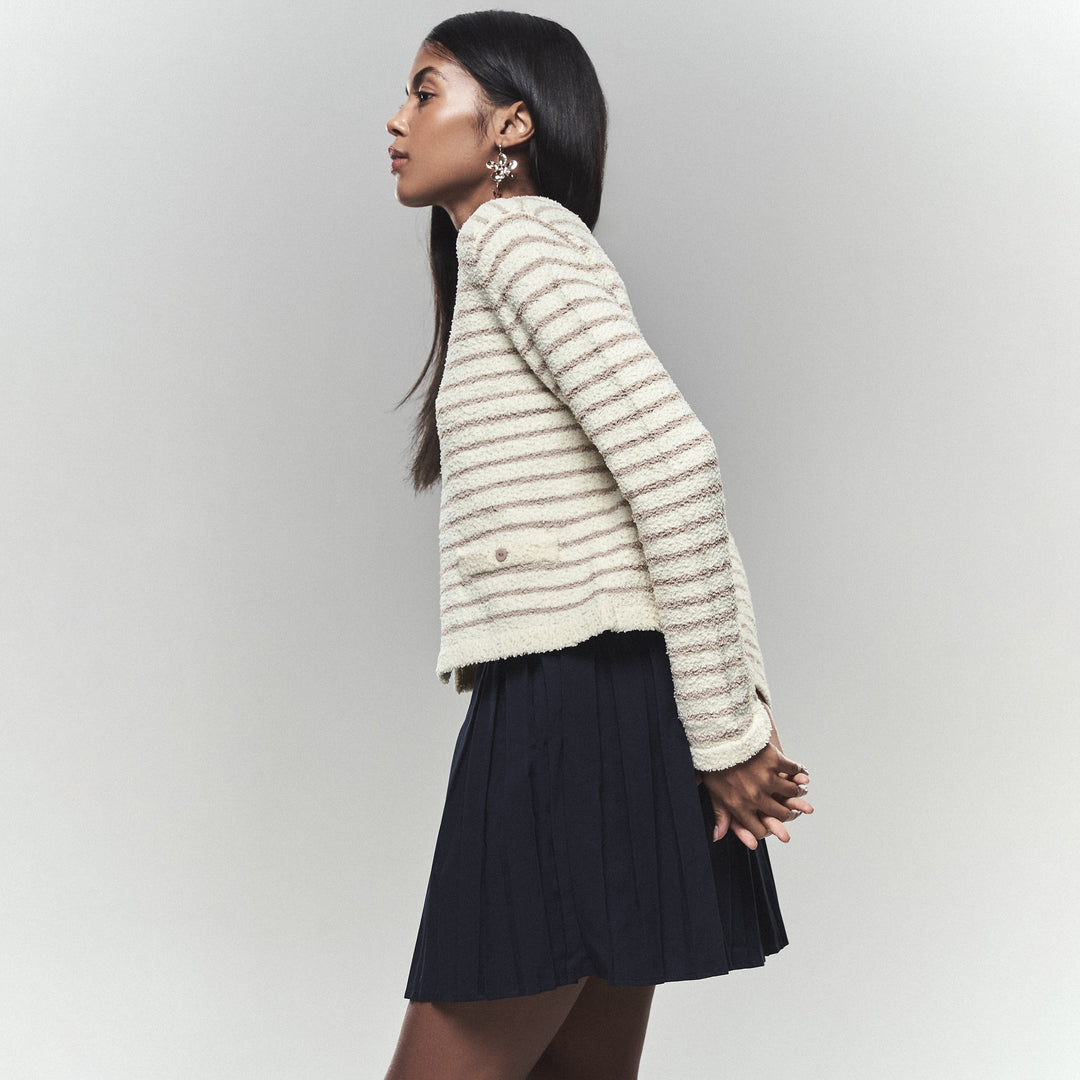 Damen Strickjacke mit eleganten Knopfdétails und lässigem Schnitt Drune