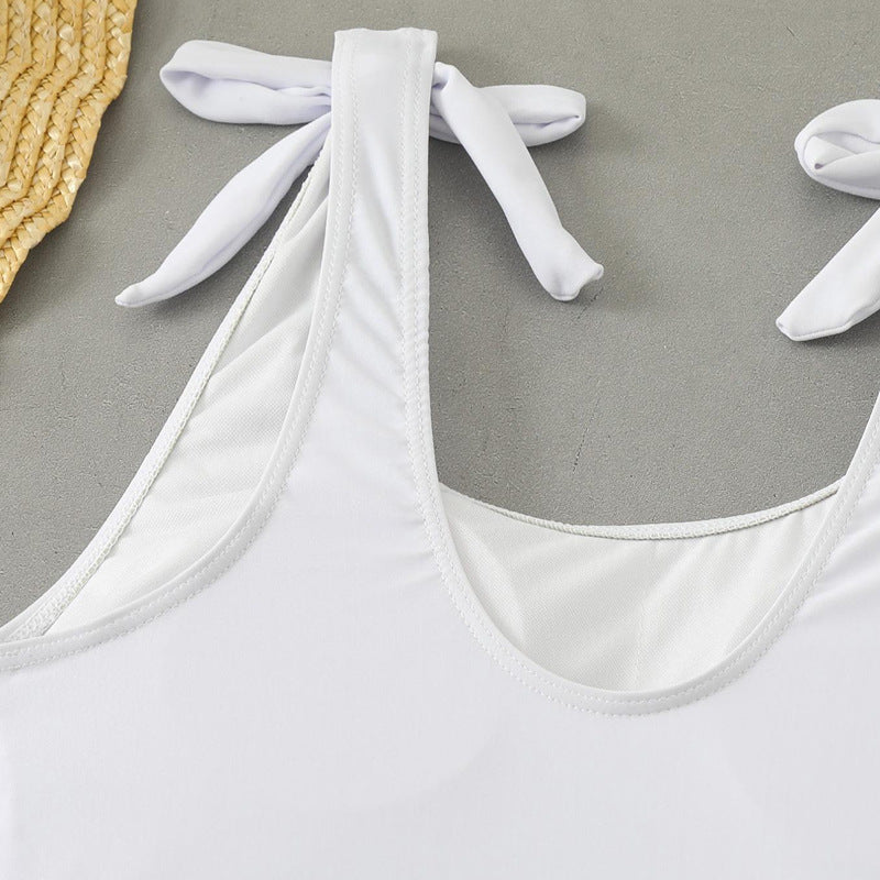 Damen Bauchfreies Bikini-Set mit grafischem Druck Drune