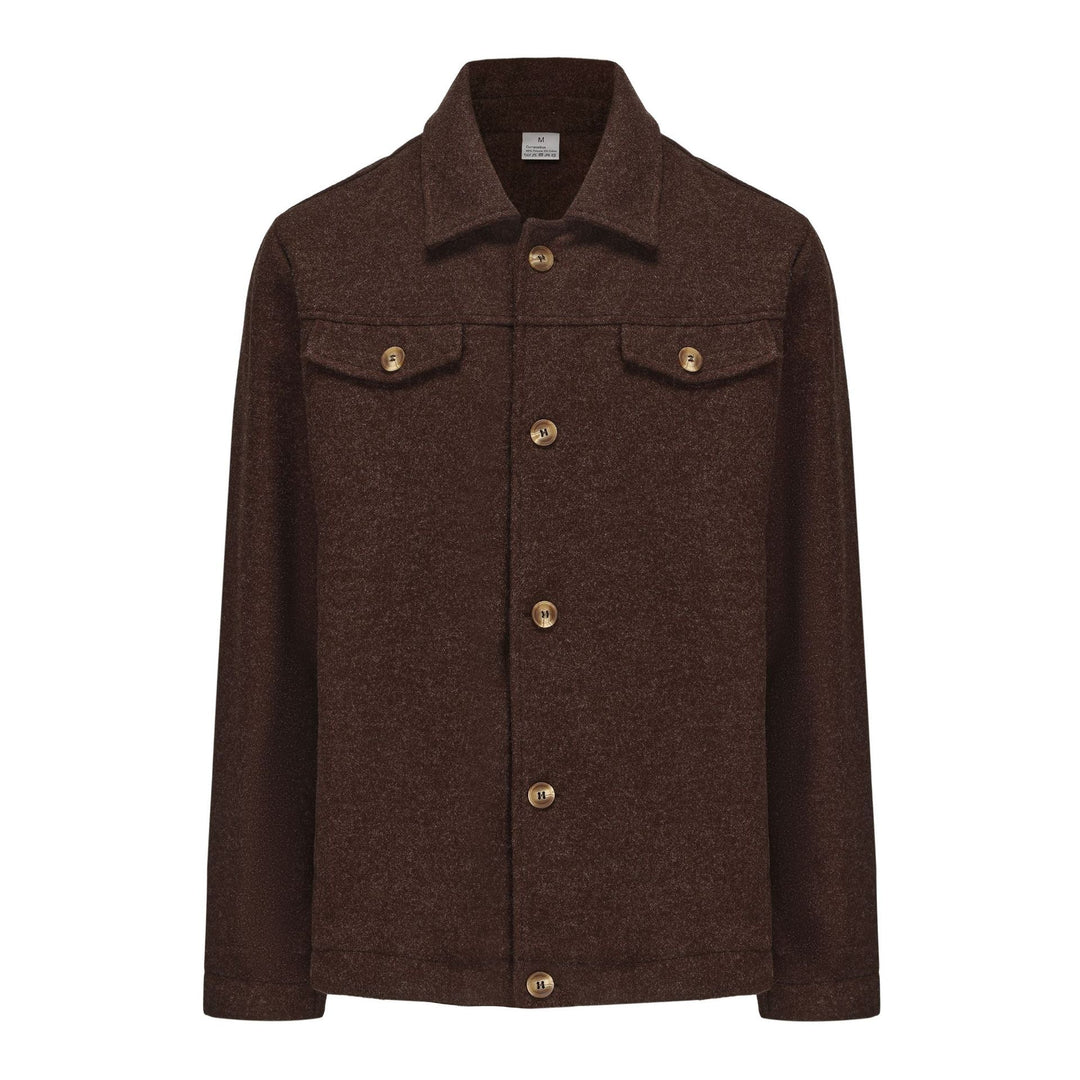 Herren lässige Fleecejacke mit strukturiertem Innenfutter Drune