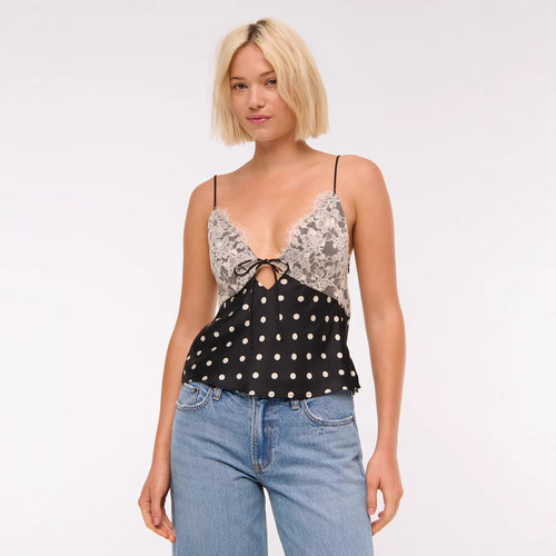 Damen Elegantes Negligé mit Spitzenakzenten Drune