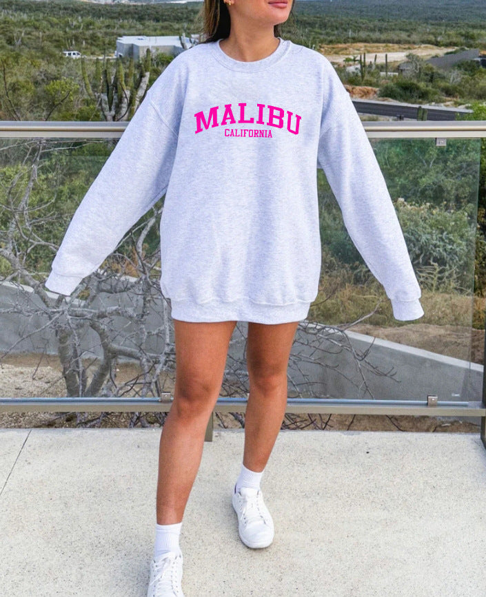 Damen Sweatshirt mit lässigem California-Logo und weichem Material Drune