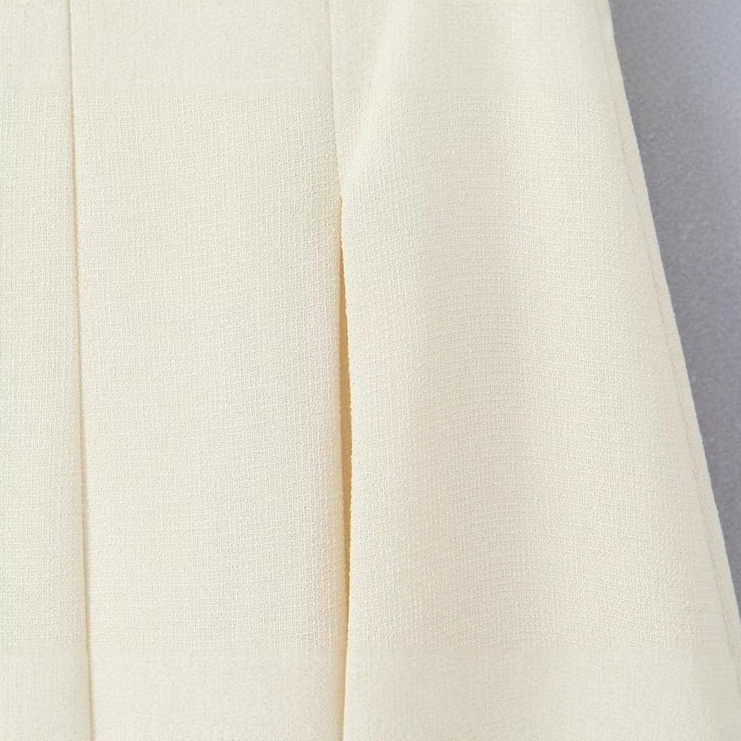 Damen eleganter Midirock mit feinem Strukturmuster Drune