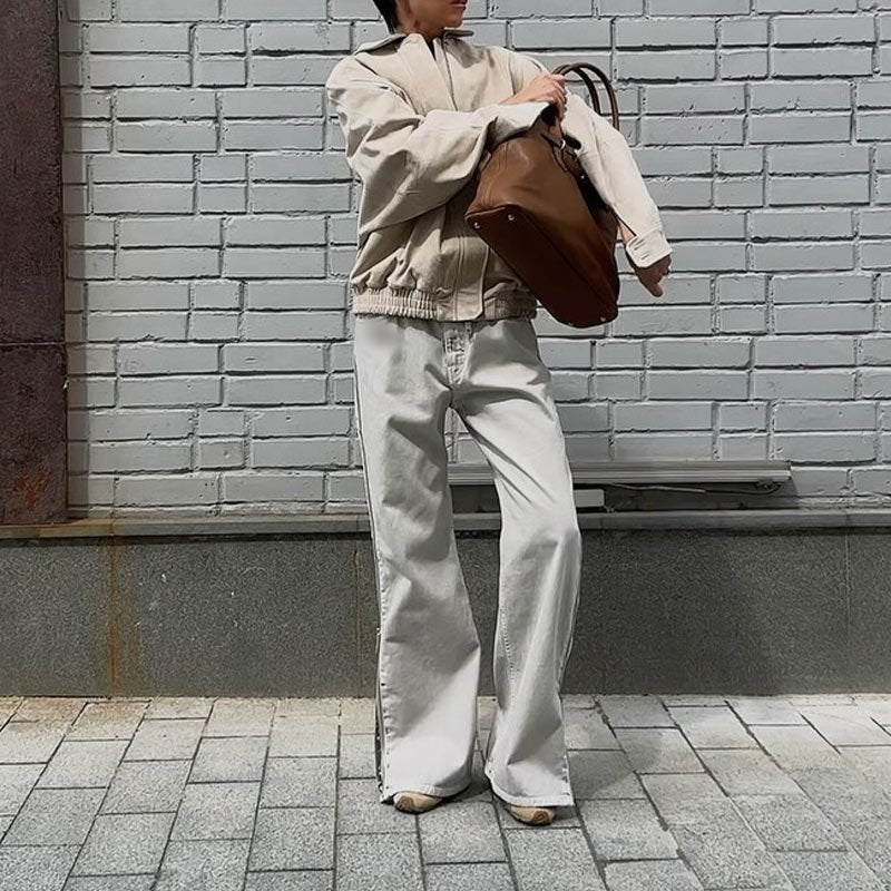 Damen lässige oversized Jacke Drune