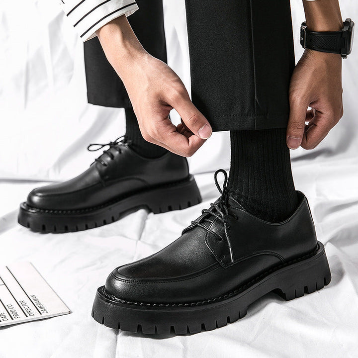 Herren Elegante Schnürschuhe mit stabiler Profilsohle und klassischem Design Drune