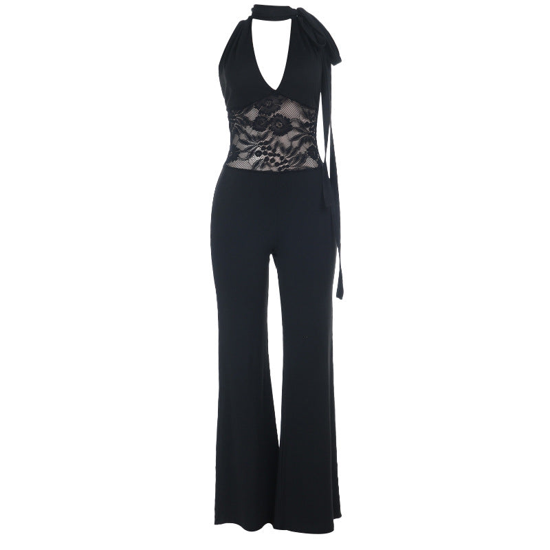 Damen Bodysuit mit Spitzenoberteil Drune