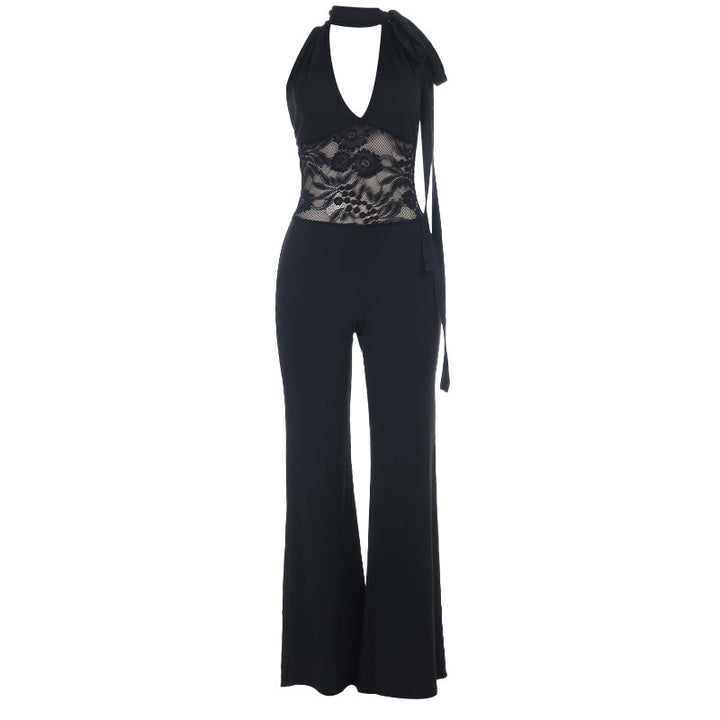 Damen Bodysuit mit Spitzenoberteil Drune