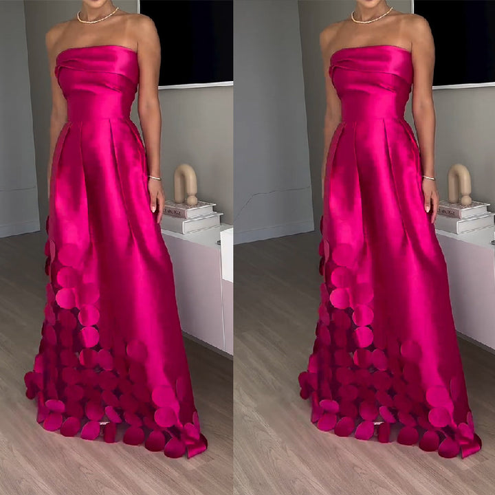 Damen Abendkleid mit aufregendem schichten Design und raffinierten Details Drune