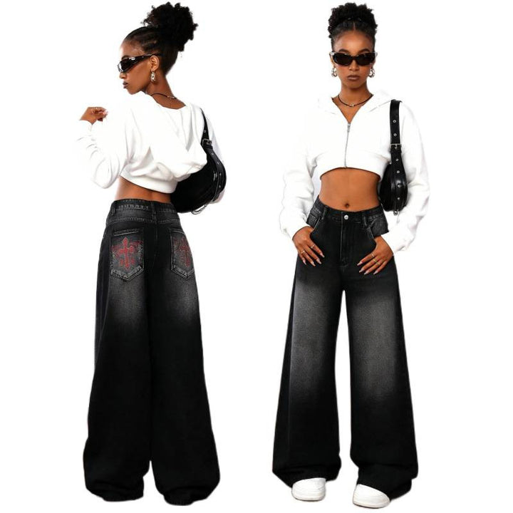 Damen Weite Jeans im Urbanen Stil mit Exklusivem Design Drune