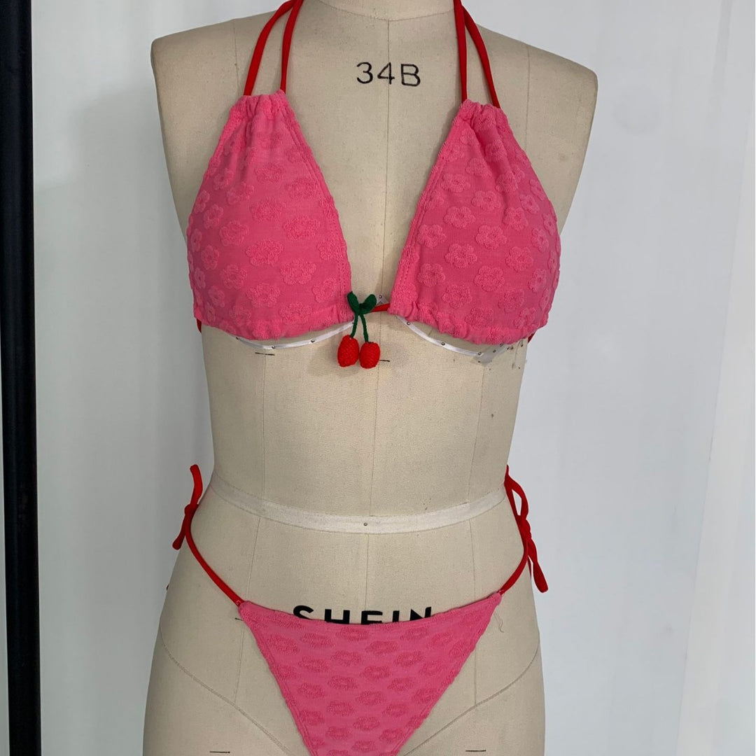 Damen Triangel-Bikini mit verspieltem Dekorelement Drune