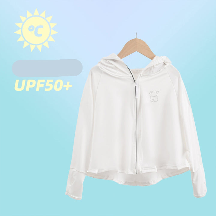 Damen Leichte Sportjacke mit Kapuze und verspieltem Tierdesign Drune