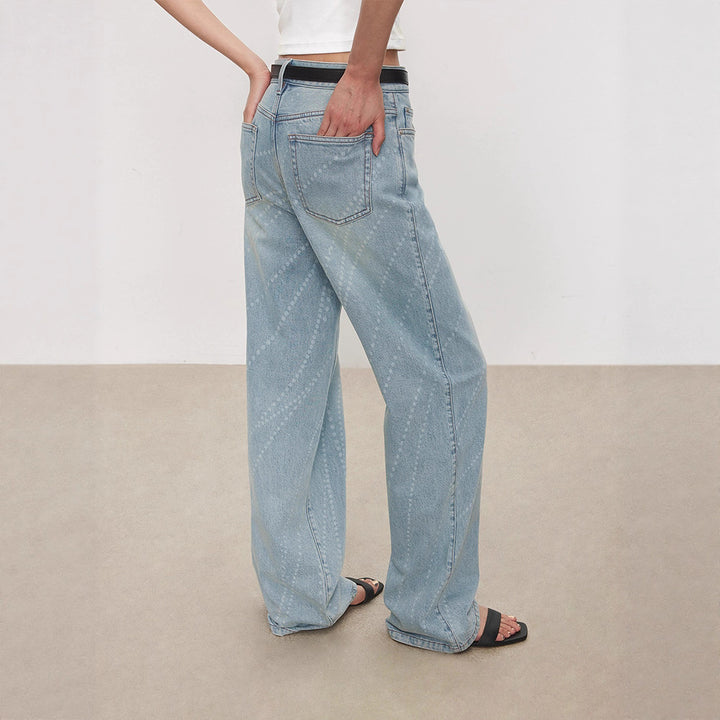 Damen Moderne Bootcut-Jeans mit hohem Bund und elegantem Design Drune