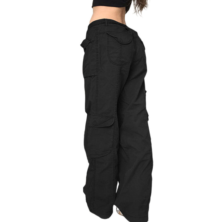 Damen Cargo-Hose mit seitlichen Taschen und verstellbarem Bund Drune