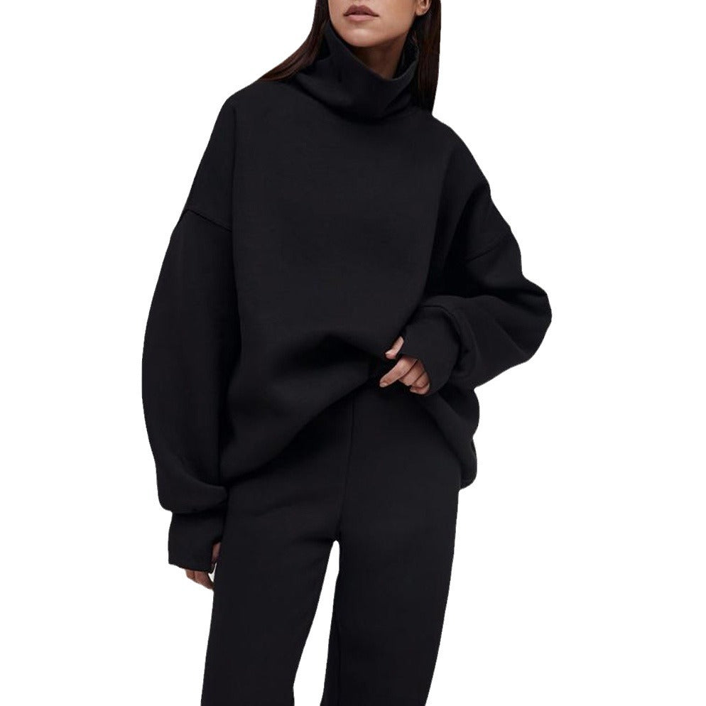 Damen kuscheliger Rollkragenpullover mit oversized Passform Drune