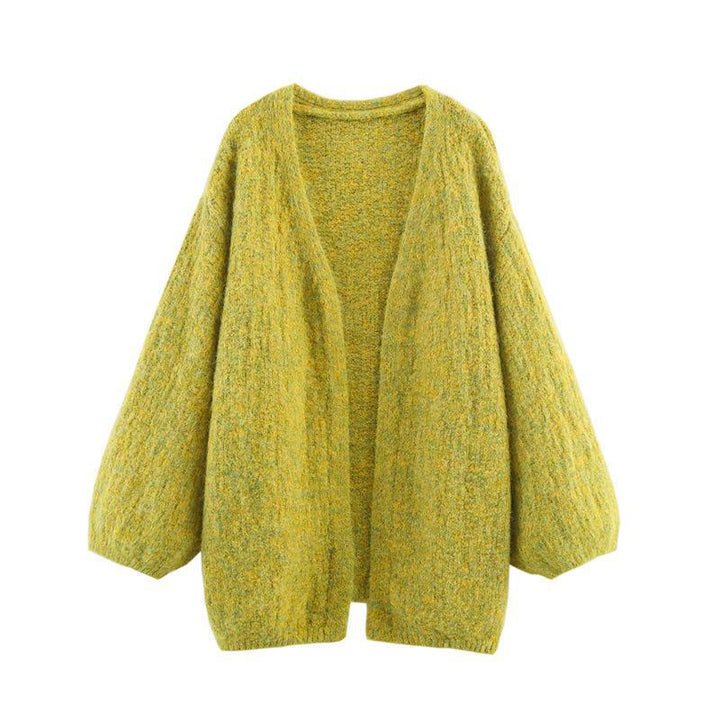 Damen Strickjacke mit weitem Schnitt und modernen Raglanärmeln Drune