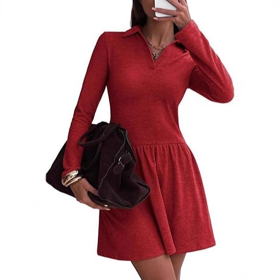 Damen Sportliches Polo-Kleid Drune