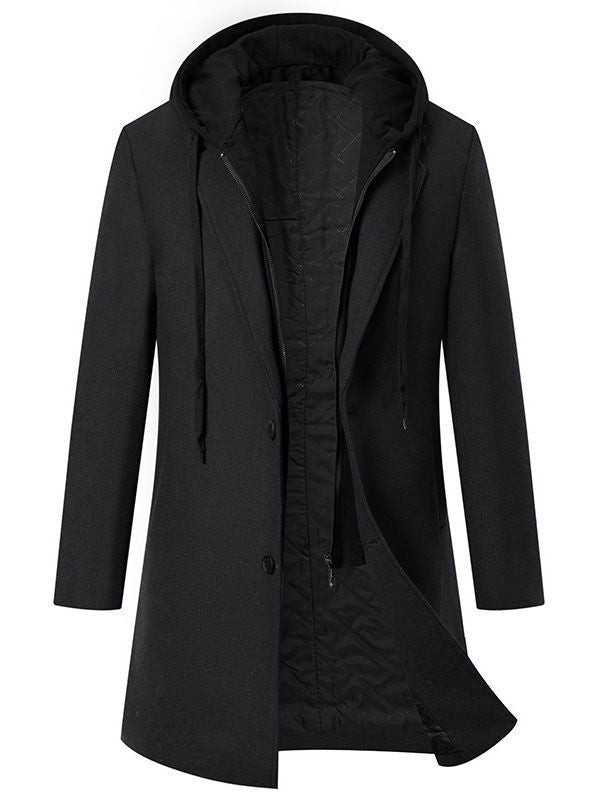 Damen modischer Parka mit abnehmbarer Kapuze Drune