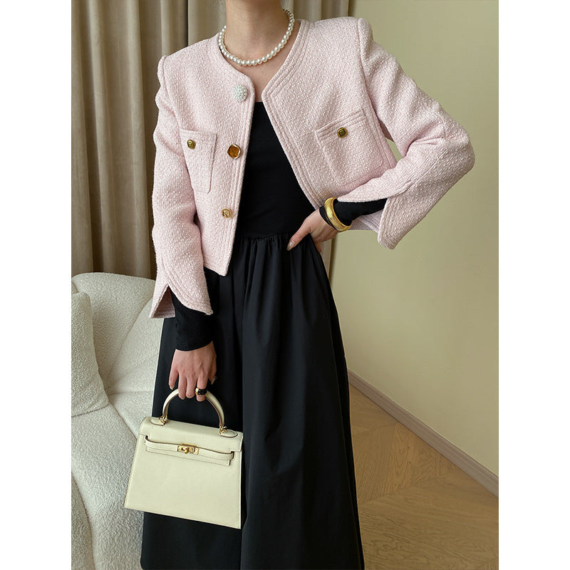 Damen Elegante Jacke mit Knopfdetails und praktischen Taschen Drune