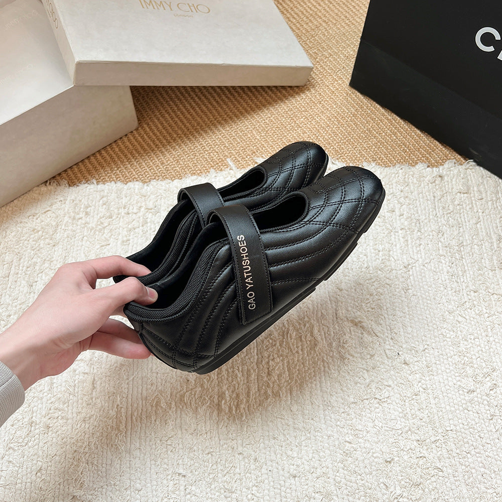 Damen Mary Jane Sneakers mit ergonomisch gestalteter Sohle und bequemem Klettverschluss Drune