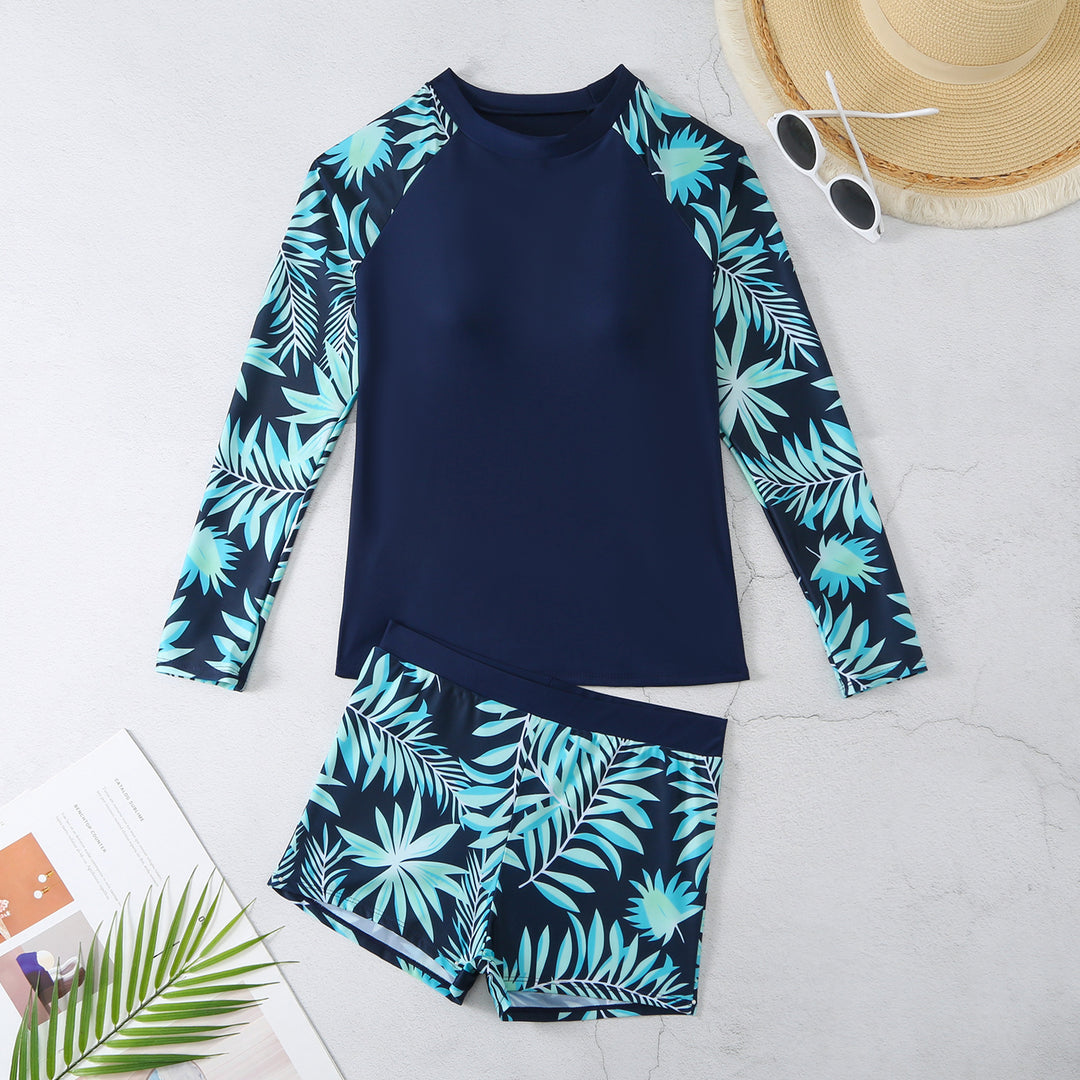 Damen UV-Schutz Rashguard-Set mit floralem Design Drune