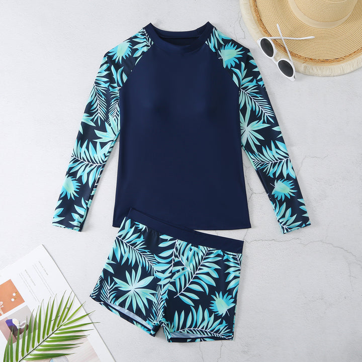 Damen UV-Schutz Rashguard-Set mit floralem Design Drune