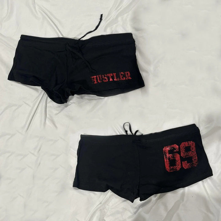 Damen Baumwoll-Boxershorts mit Totenkopf-Muster Drune